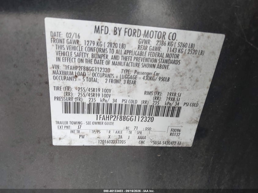 2016 FORD TAURUS LIMITED · Photo 9