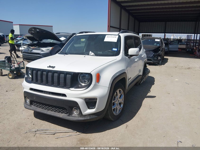 Vin: zacnjabbxlpl03662, lot: 46633161, jeep renegade altitude fwd 20202