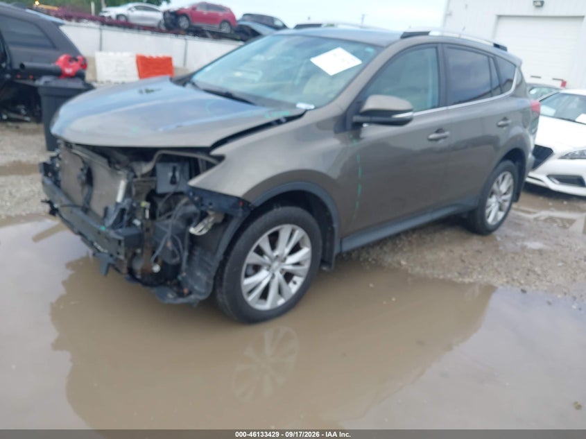 Vin: 2t3dfrev4dw053455, lot: 46633162, toyota rav4 limited 20132