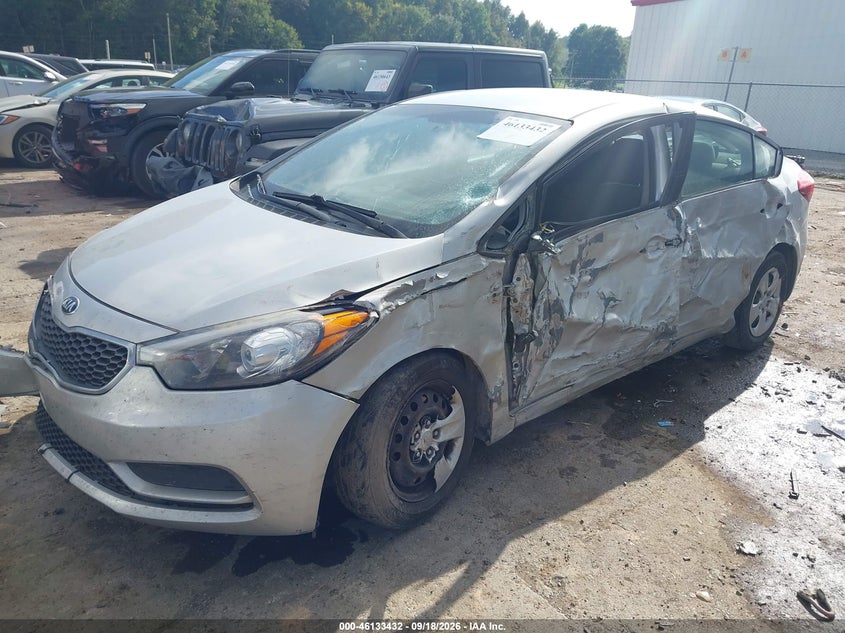 Vin: knafk4a66g5583005, lot: 46633165, kia forte lx 20162