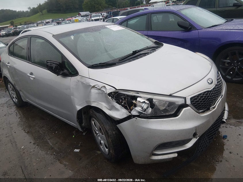 Vin: knafk4a66g5583005, lot: 46633165, kia forte lx 20161