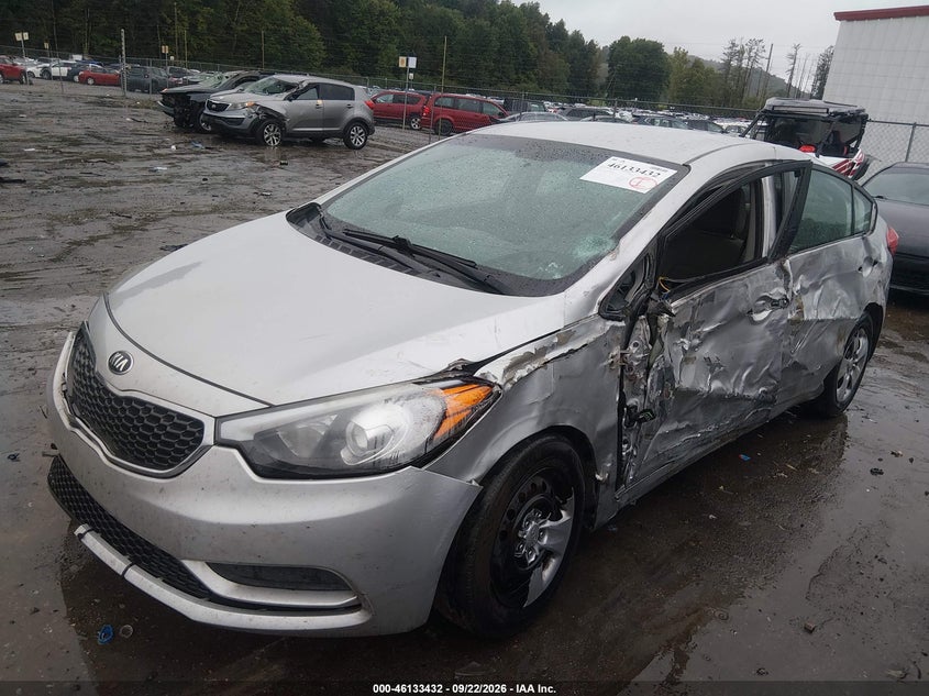 Vin: knafk4a66g5583005, lot: 46633165, kia forte lx 20162