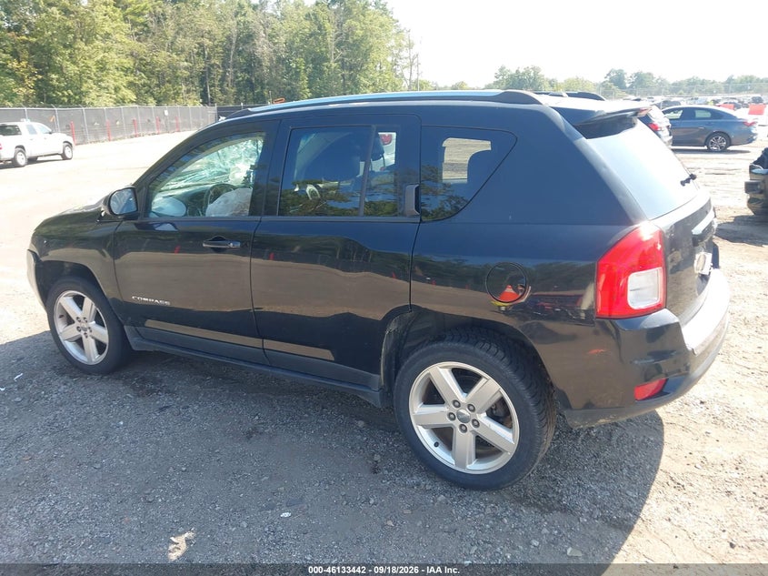Vin: 1c4njccb8dd151684, lot: 46633175, jeep compass limited 20133