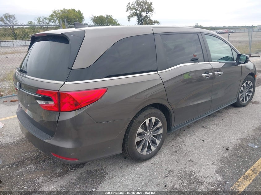 Vin: 5fnrl6h77nb061499, lot: 46633221, honda odyssey ex-l 20224