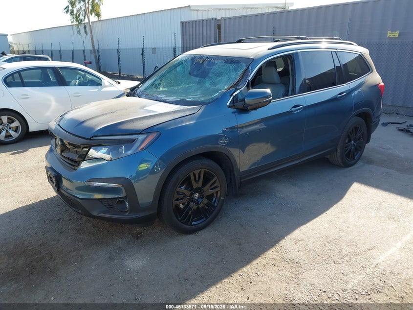 2022 Honda Pilot, Front End, IAAI, VIN 5FNYF5H22NB009490 — photo 2