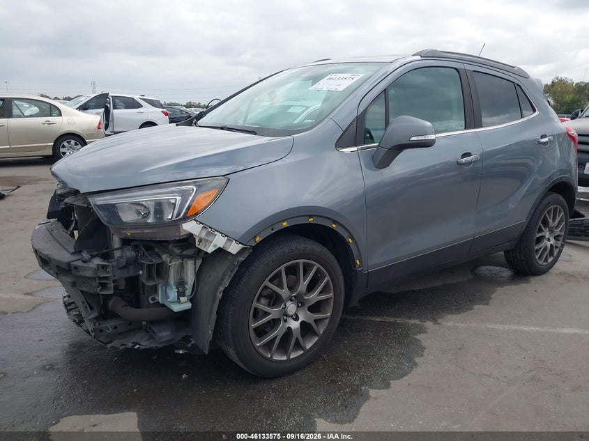 Vin: kl4cj1sb6kb889385, lot: 46633308, buick encore fwd sport touring 20192