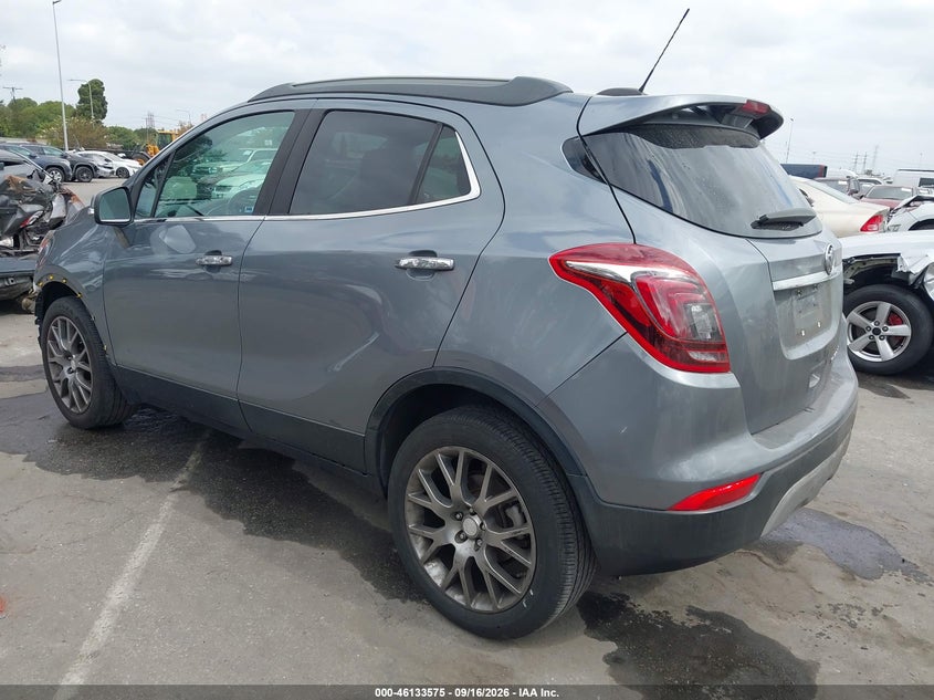 Vin: kl4cj1sb6kb889385, lot: 46633308, buick encore fwd sport touring 20193