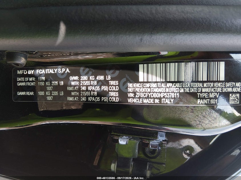 2017 FIAT 500X LOUNGE AWD · Фото 9