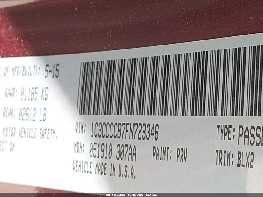 2015 CHRYSLER 200 C · Фото 9