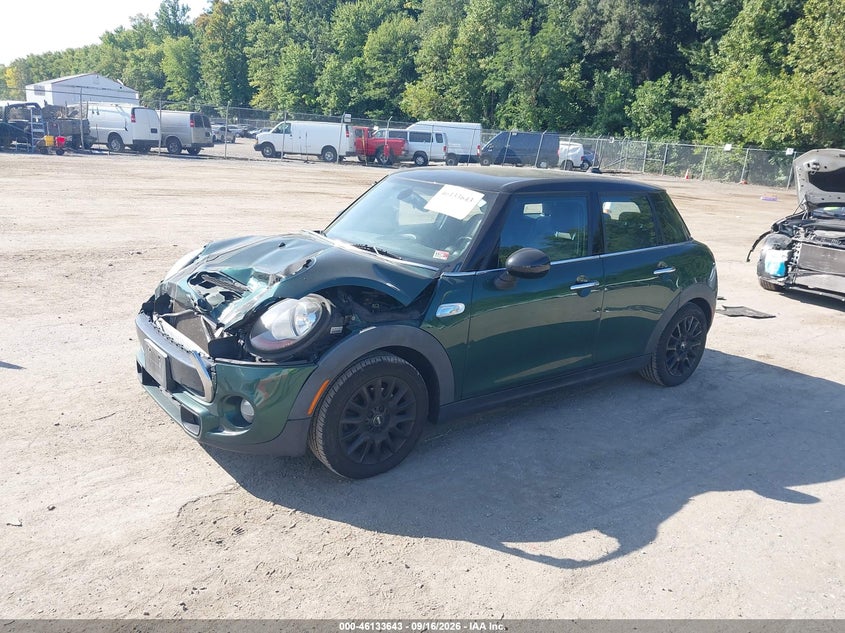 Vin: wmwxu3c51f2b62132, lot: 46633376, mini hardtop cooper s 20152