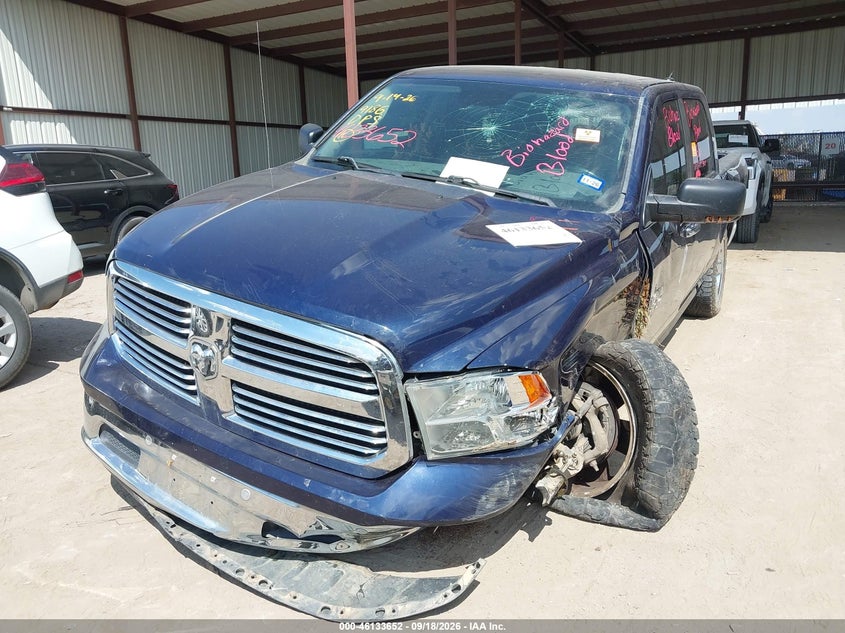 Vin: 1c6rr7lg5gs111132, lot: 46633385, ram 1500 big horn 20162