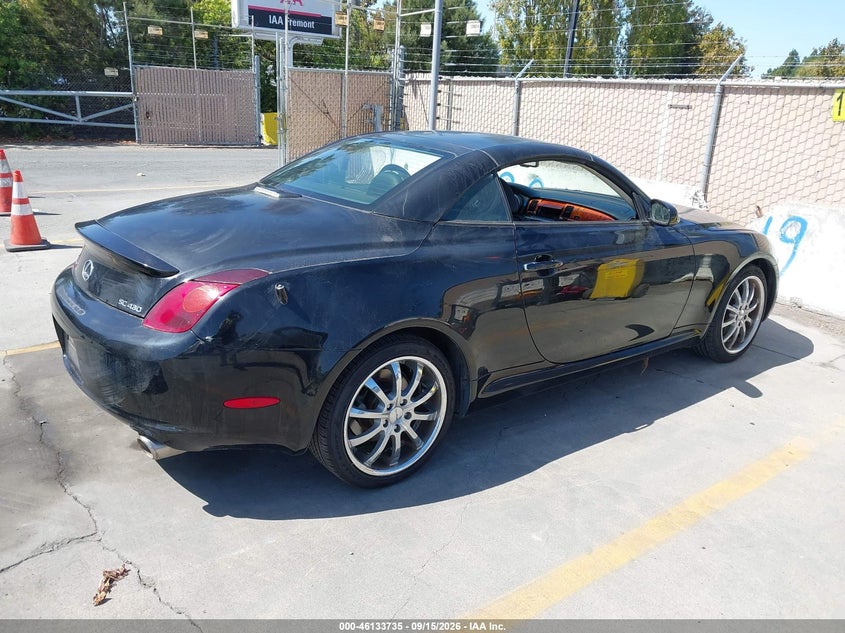 LEXUS SC 430 2003 VIN JTHFN48Y730047557