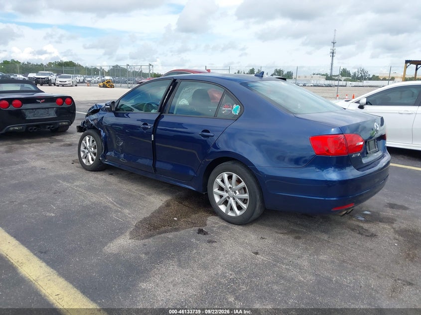 Vin: 3vwdx7aj5bm011909, lot: 46633472, volkswagen jetta 2.5l se 20113