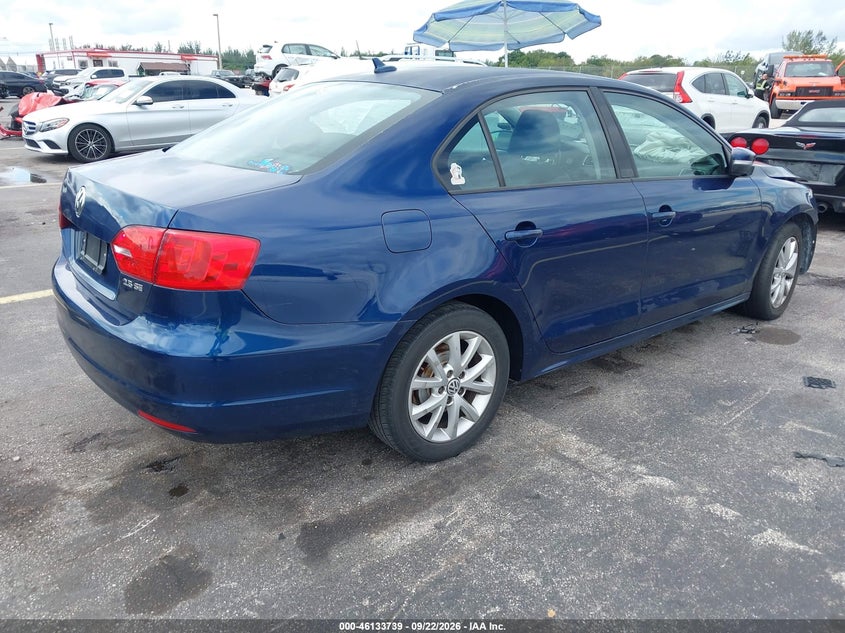 Vin: 3vwdx7aj5bm011909, lot: 46633472, volkswagen jetta 2.5l se 20114