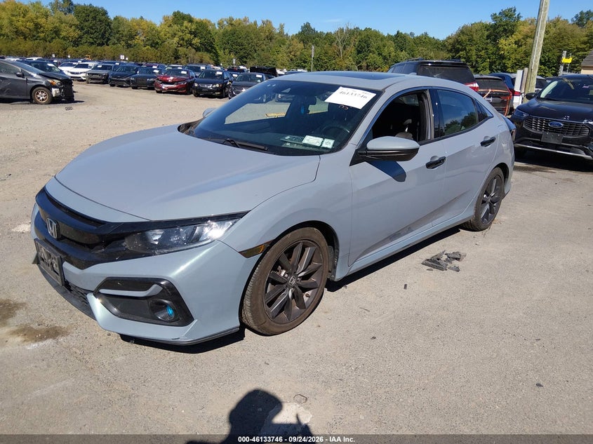 Vin: shhfk7h68lu418042, lot: 46633479, honda civic ex 20202