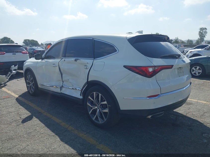 Vin: 5j8yd9h44nl004823, lot: 46633548, acura mdx technology package 20223