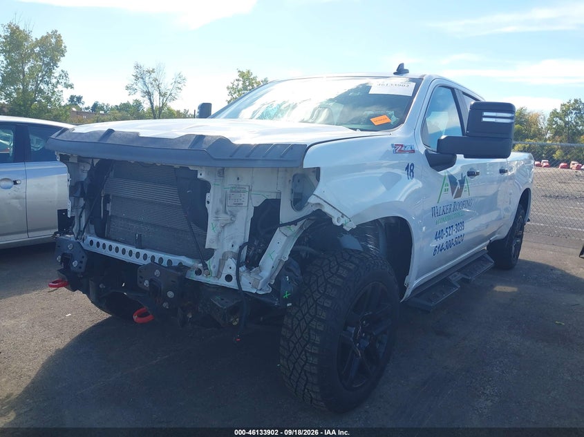 Vin: 3gcpyfed9mg444677, lot: 46633635, chevrolet silverado 1500 4wd  standard bed lt trail boss 20212