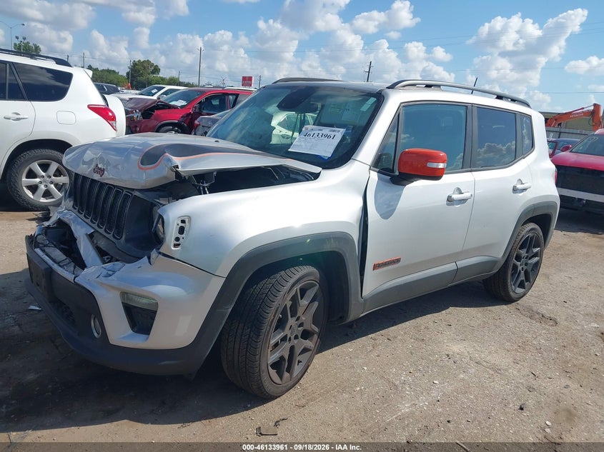 Vin: zacnjabb4lpm08374, lot: 46633695, jeep renegade orange edition fwd 20202