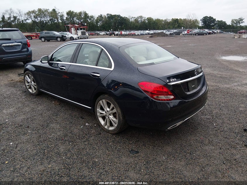 Vin: 55swf4kb3gu142013, lot: 46633705, mercedes-benz c 300 4matic 20163