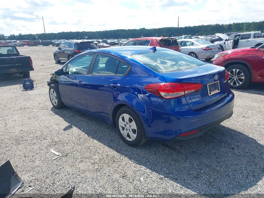 Vin: 3kpfk4a77he083582, lot: 46633754, kia forte lx 20173