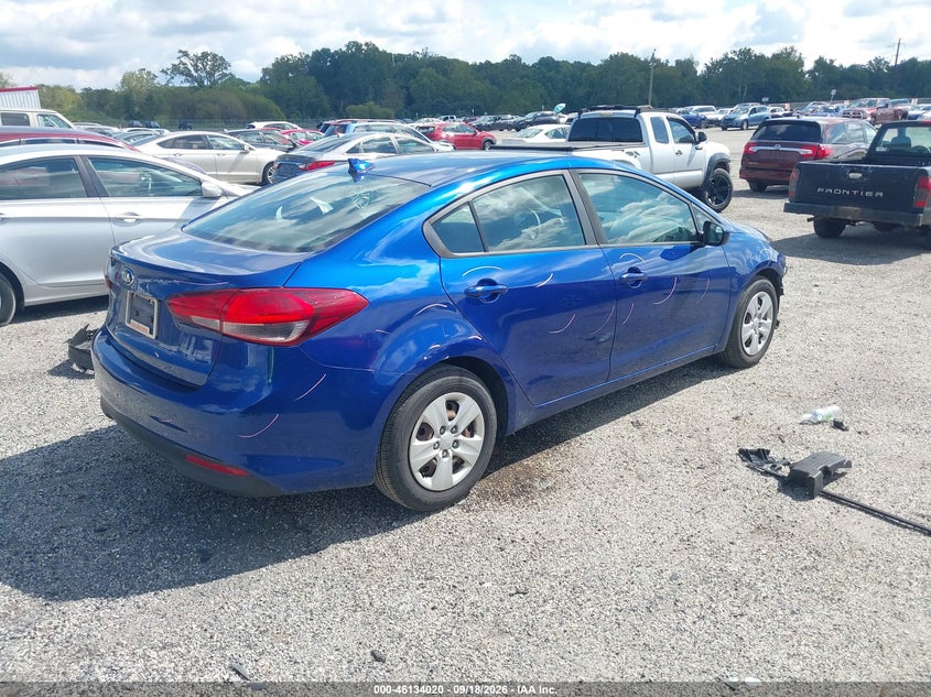 Vin: 3kpfk4a77he083582, lot: 46633754, kia forte lx 20174
