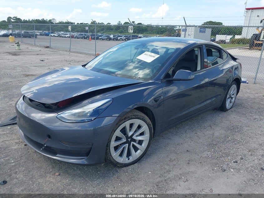 Vin: 5yj3e1ea7nf329311, lot: 46633784, tesla model 3 rear-wheel drive 20222