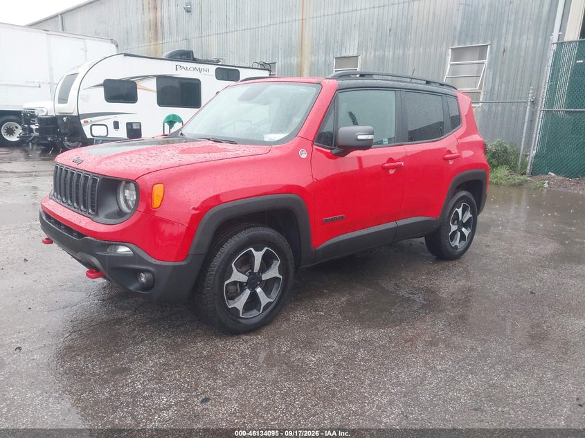 Vin: zacnjbc17kpk39459, lot: 46633829, jeep renegade trailhawk 4x4 20192