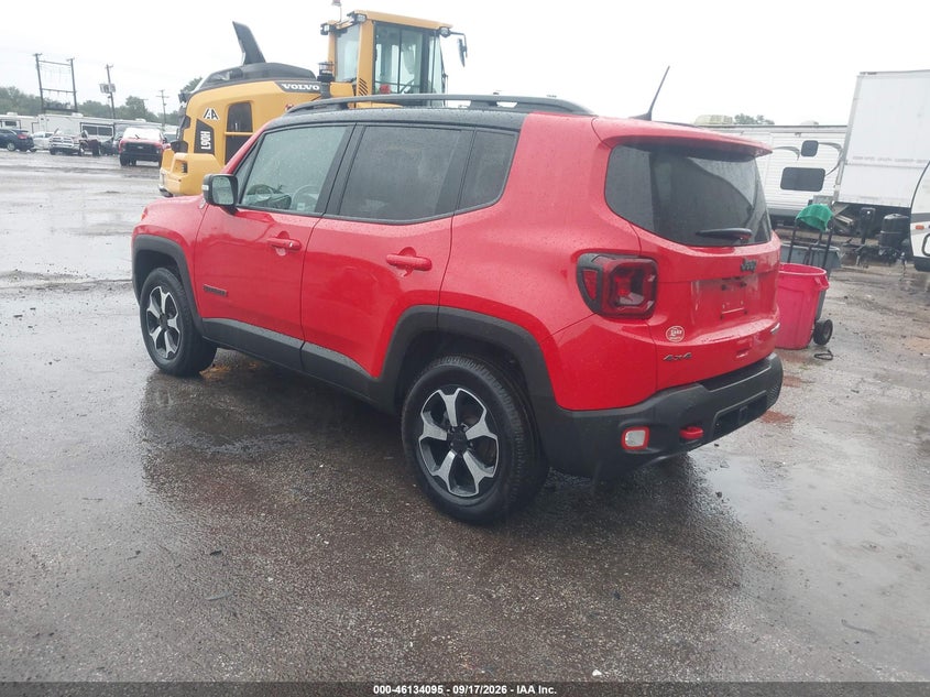 Vin: zacnjbc17kpk39459, lot: 46633829, jeep renegade trailhawk 4x4 20193