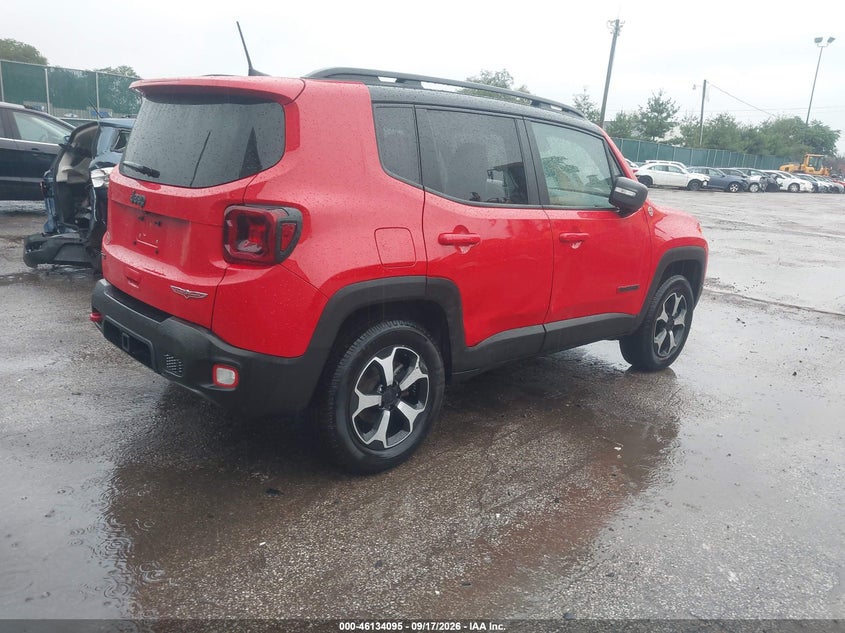 Vin: zacnjbc17kpk39459, lot: 46633829, jeep renegade trailhawk 4x4 20194