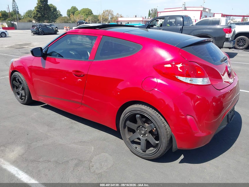 Vin: kmhtc6ad7du157284, lot: 46633873, hyundai veloster base w/gray 20133