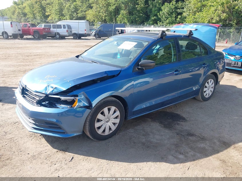 Vin: 3vw2k7aj6fm279542, lot: 46633879, volkswagen jetta 2.0l s 20152