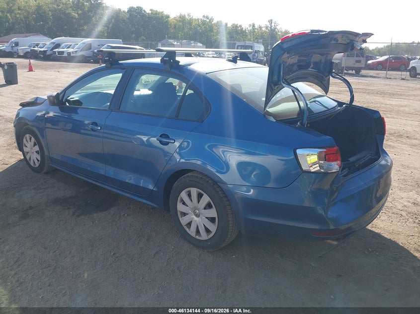 Vin: 3vw2k7aj6fm279542, lot: 46633879, volkswagen jetta 2.0l s 20153