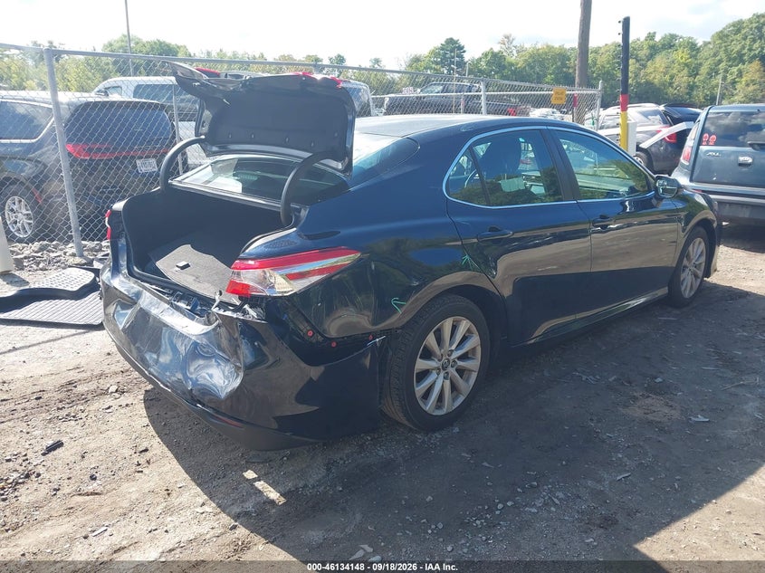 Vin: 4t1b11hk4ju593076, lot: 46633882, toyota camry le 20184