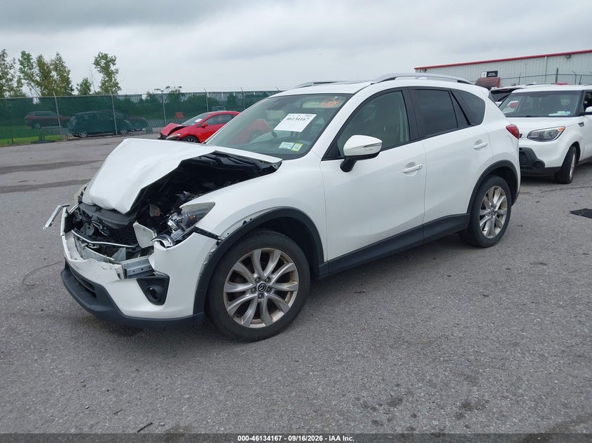 Vin: jm3ke4dy1f0540989, lot: 46633901, mazda cx-5 grand touring 20152