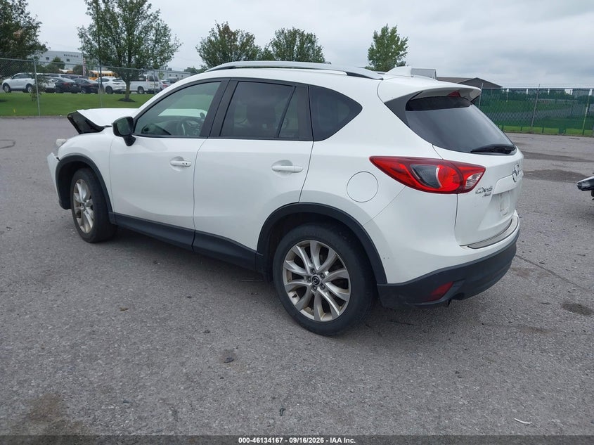 Vin: jm3ke4dy1f0540989, lot: 46633901, mazda cx-5 grand touring 20153