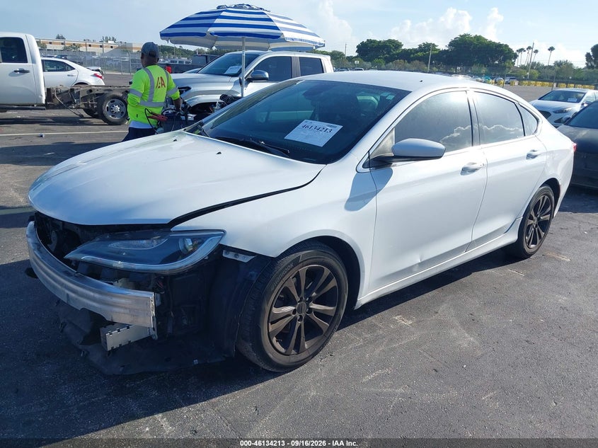 Vin: 1c3cccabxgn140936, lot: 46633947, chrysler 200 limited 20162