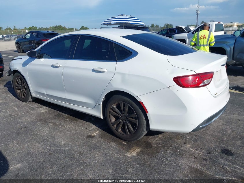 Vin: 1c3cccabxgn140936, lot: 46633947, chrysler 200 limited 20163
