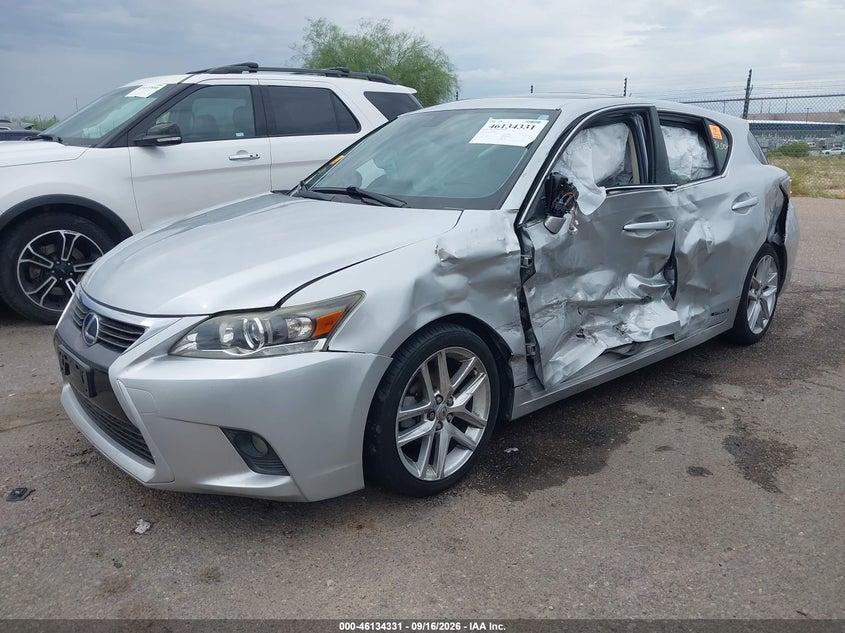 Vin: jthkd5bh5e2203439, lot: 46634065, lexus ct 200h 20142
