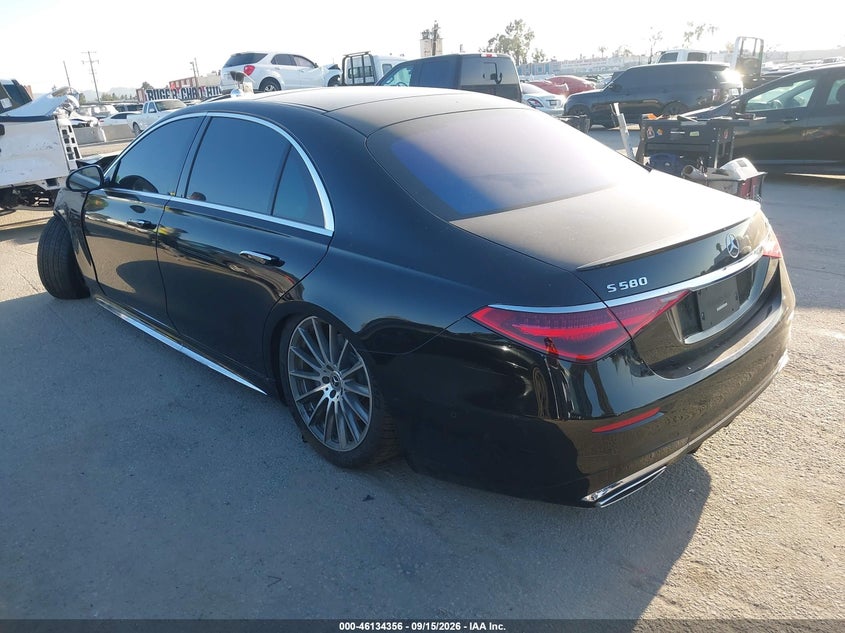 Vin: w1k6g7gb4ma039489, lot: 46634090, mercedes-benz s 580 4matic 20213