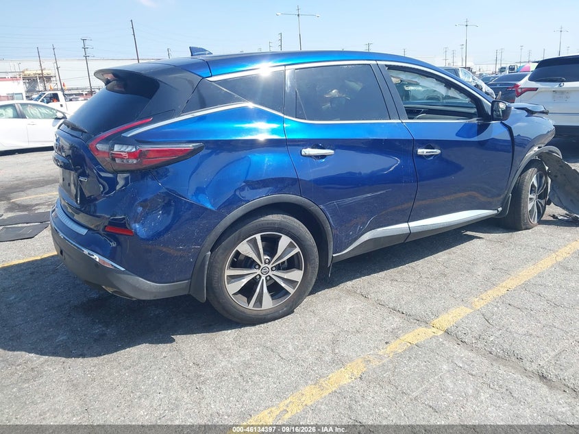 Vin: 5n1az2as6mc119418, lot: 46634131, nissan murano s intelligent awd 20214