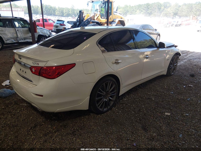 Vin: jn1fv7ap0hm850928, lot: 46634167, infiniti q50 3.0t red sport 400 20174