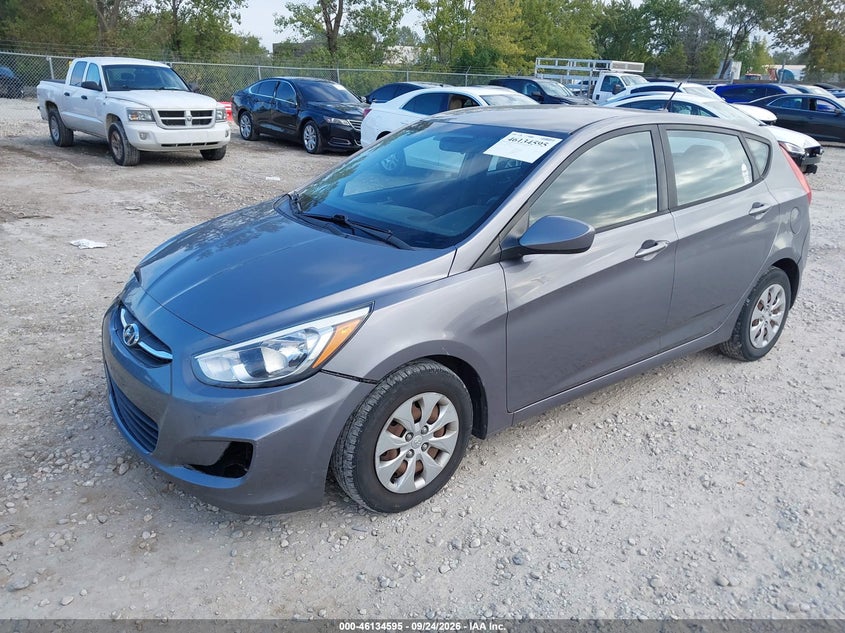 Vin: kmhct5ae2fu201326, lot: 46634329, hyundai accent gs 20152