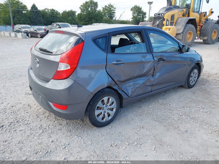 Vin: kmhct5ae2fu201326, lot: 46634329, hyundai accent gs 20154