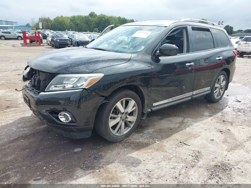 Vin: 5n1ar2mm2ec643373, lot: 46634330, nissan pathfinder platinum 20142