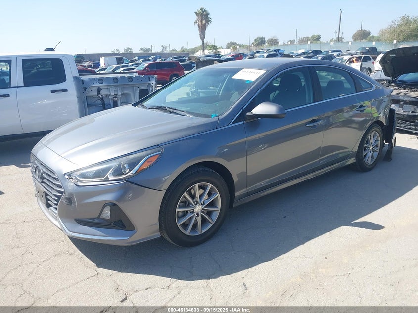 2019 Hyundai Sonata, Left Rear, IAAI, VIN 5NPE24AF0KH791968 — photo 2