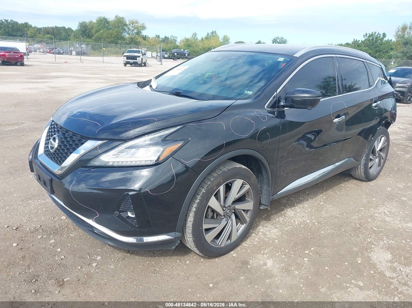 Vin: 5n1az2cj0mc131276, lot: 46634376, nissan murano sl fwd 20212