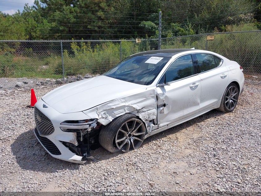 Vin: kmtg34ta3nu085922, lot: 46634397, genesis g70 2.0t 20222