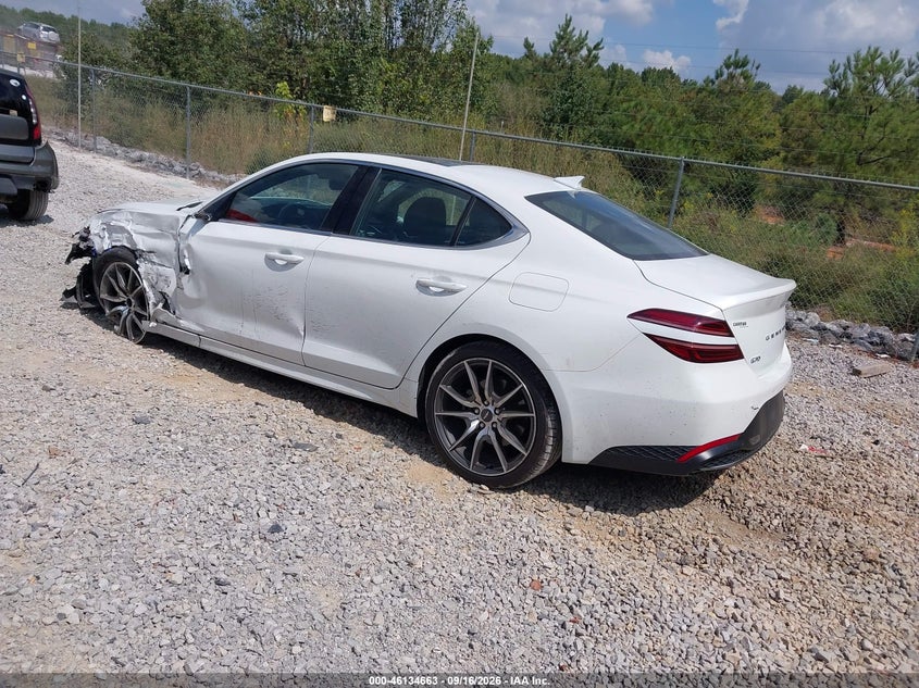 Vin: kmtg34ta3nu085922, lot: 46634397, genesis g70 2.0t 20223