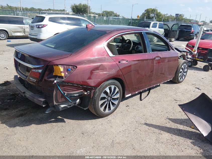 Vin: jhmcr6f73hc004966, lot: 46634420, honda accord hybrid touring 20174