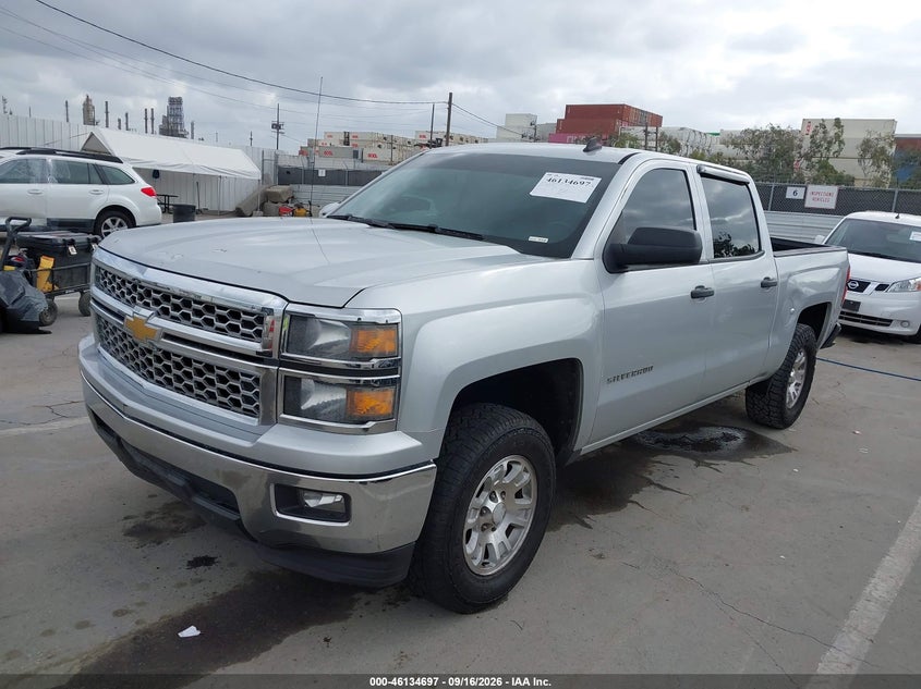 2014 Chevrolet Silverado, Удар ззаду, IAAI, VIN 3GCPCRECXEG517791 — фото 2